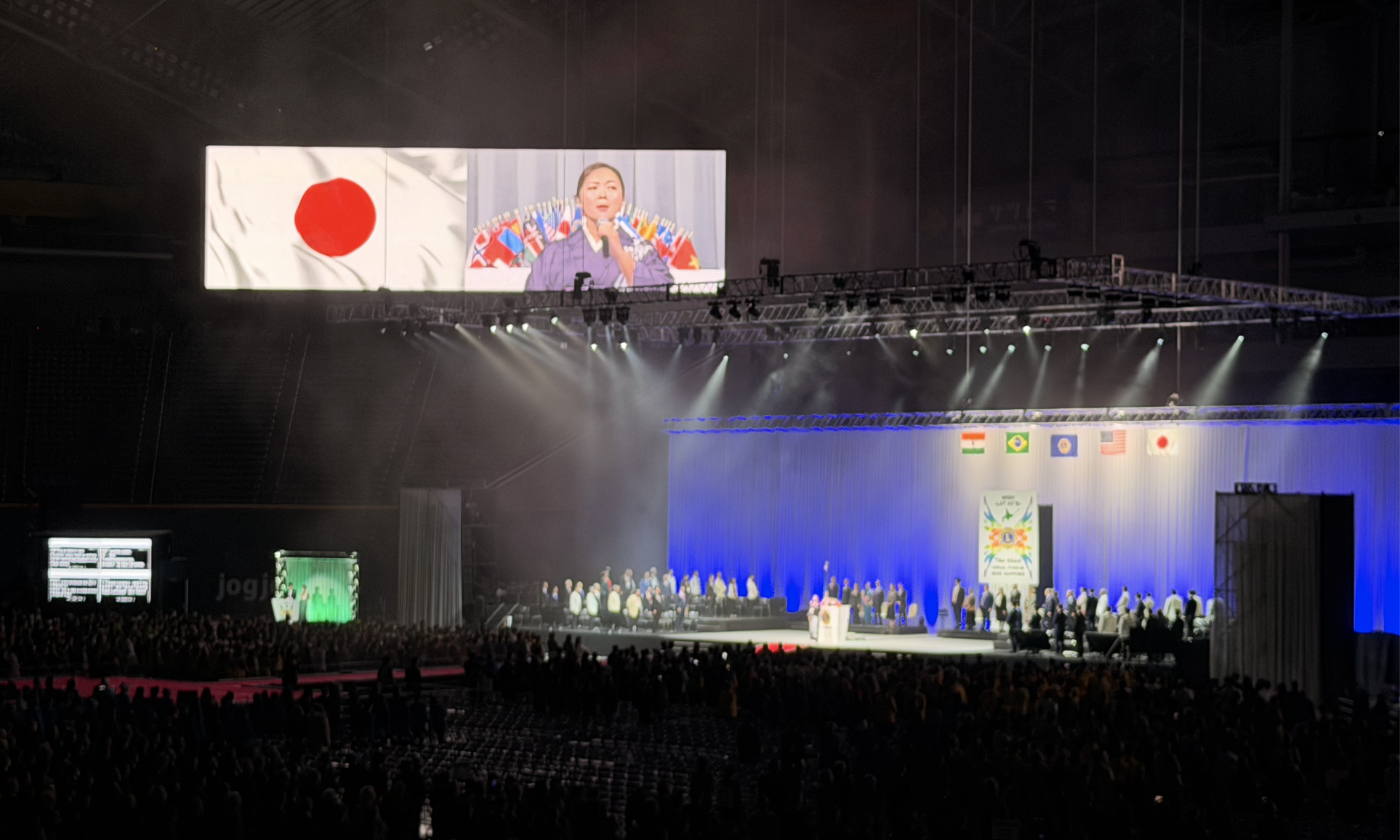 プレミストドームでの開会式の様子