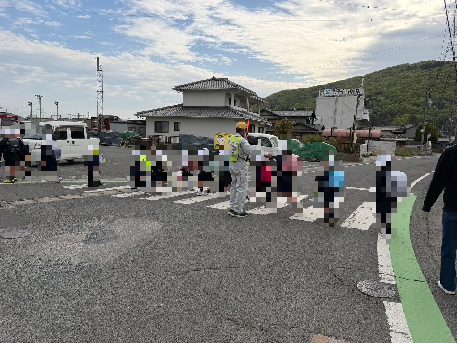 交通整理の様子