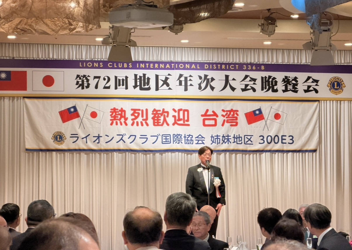 晩餐会でのご挨拶の様子